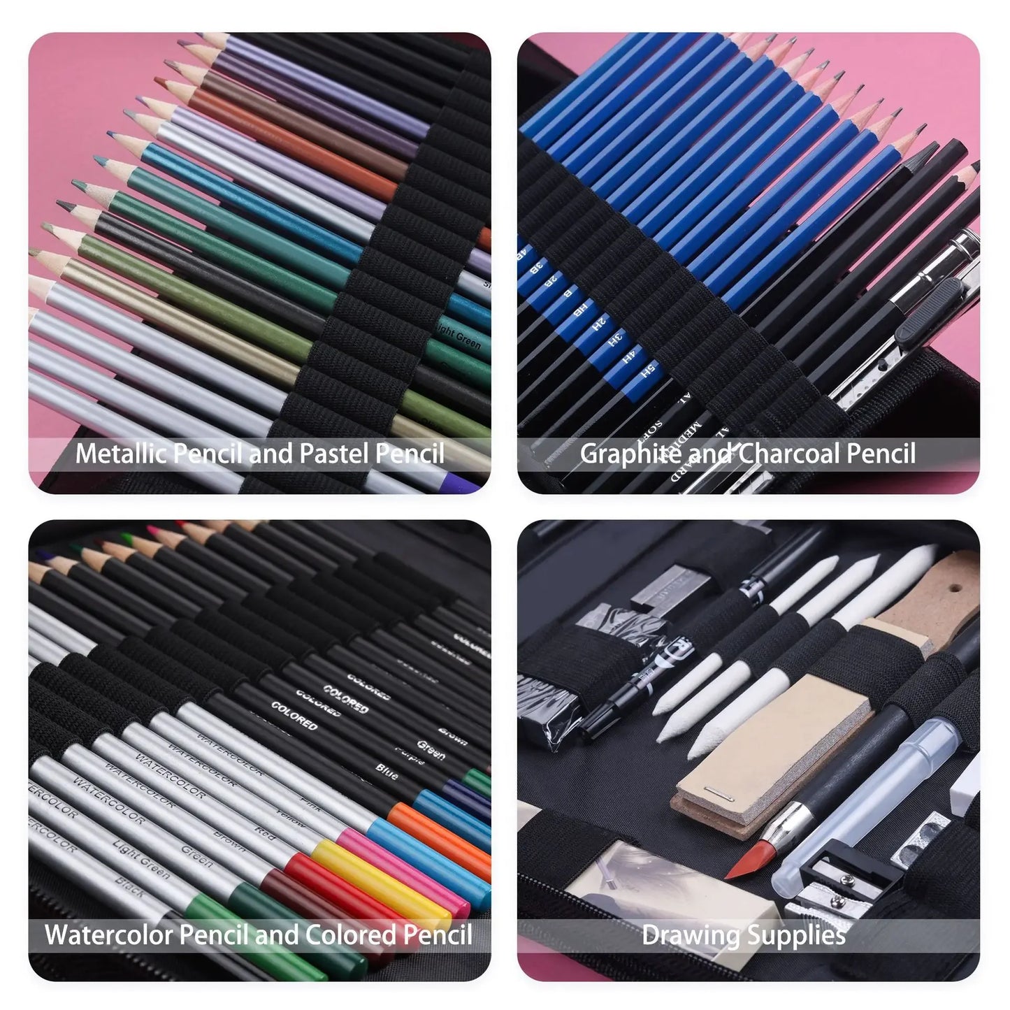 Art Painting Set 83pcs Art Sketching Set Color Lead Pencil High Quality Set Art Professional School Drawing Supplies