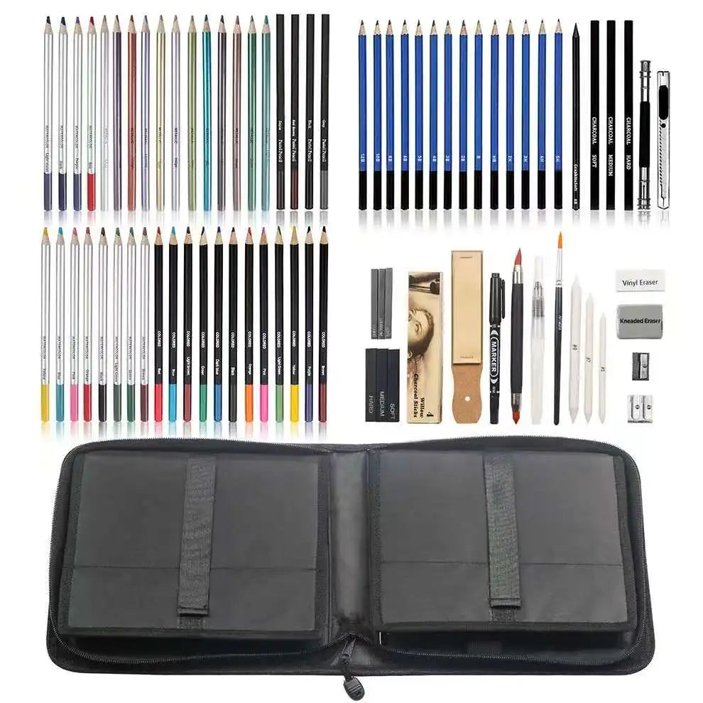Art Painting Set 83pcs Art Sketching Set Color Lead Pencil High Quality Set Art Professional School Drawing Supplies