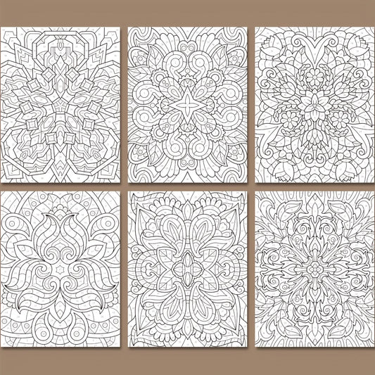 30-Page Fashion Coloring Book for Adults - Vibrant Geometric & Fantasy Patterns, 8.3X11.7\", Ideal Mindfulness Gift for Birthdays