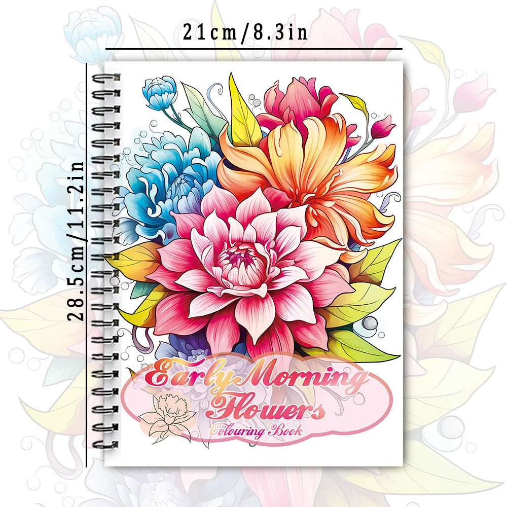 Women's Spiral Colouring Book - 30 Sheets 11.3x 8.3 inch, Stress Relief Colouring Book, Birthday Gift, Holiday Party Gift