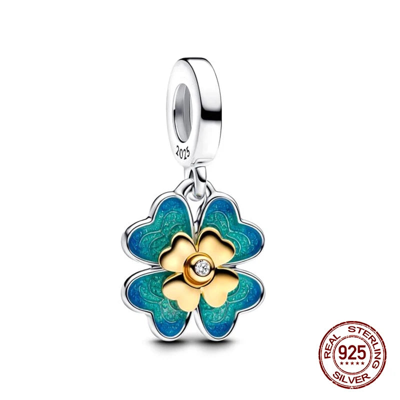 Original Charms 925 Silver All Things Beautiful Charm Trio Charm Fit 3mm Original Bracelet For Women Diy Jewelry Gift New in Hot