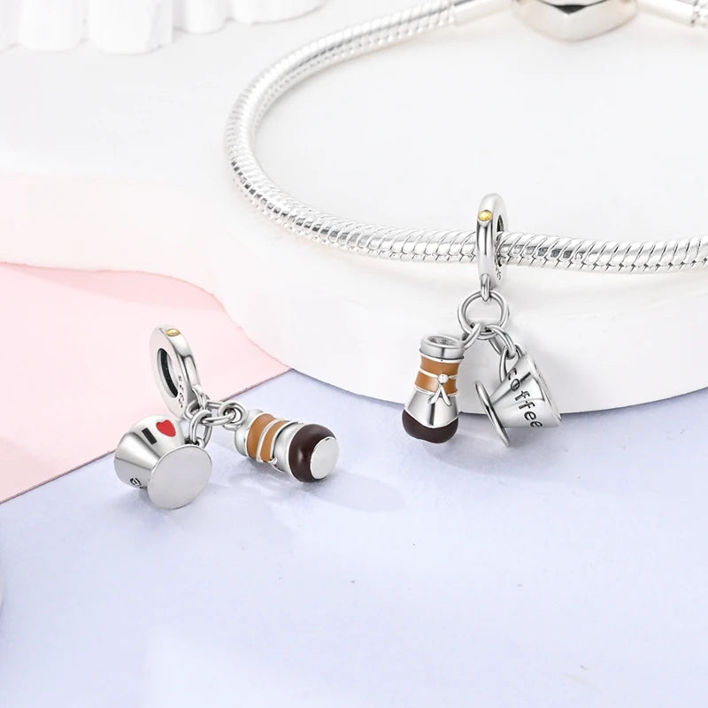 Charms Silver 925 Original Daily Necessities Pendant Charm Beads Fits Bracelet Necklace For Women Luxury DIY Jewelry Fine Gifts