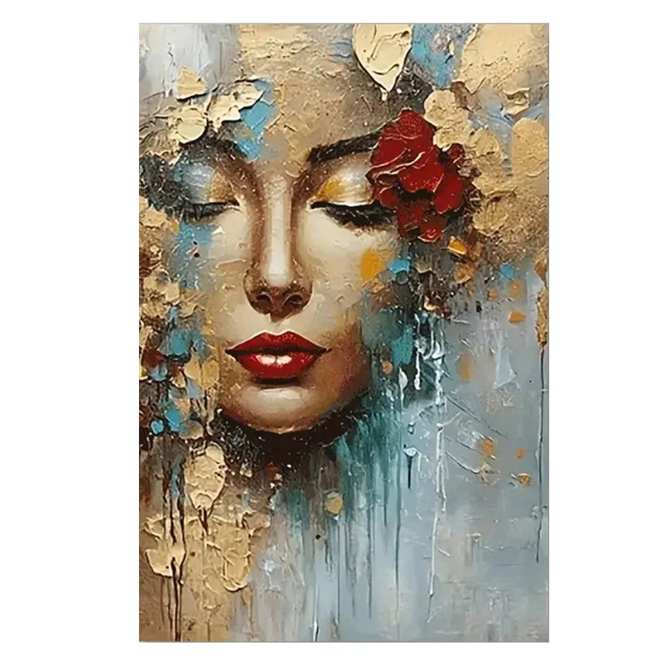 2026 Diamond Painting New DIY Art Abstract Golden Woman Diamond Embroidery Rhinestone Stitch Mosaic Home Decoration