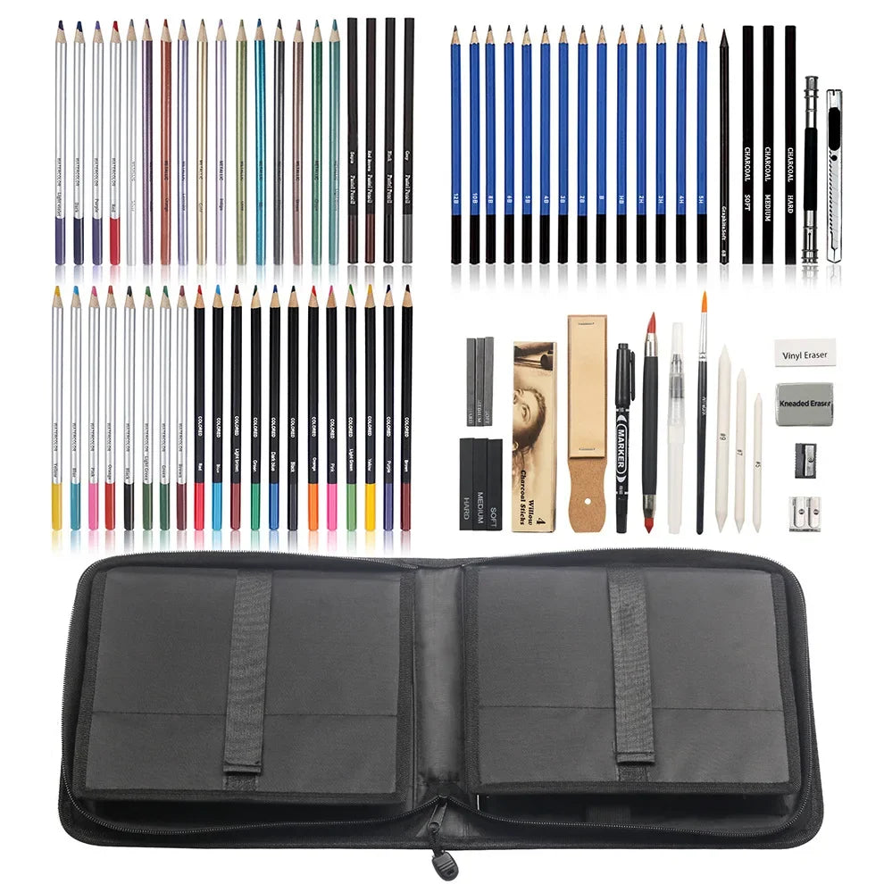 Art Painting Set 83pcs Art Sketching Set Color Lead Pencil High Quality Set Art Professional School Drawing Supplies