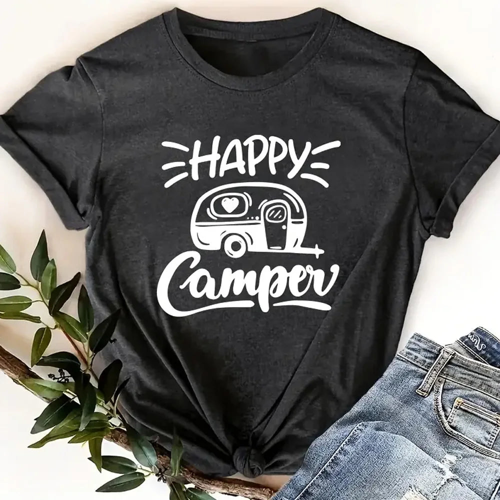 Summer Women's Round Neck T-shirt Fashion Short sleeved Top Leopard Print Trendy Loose Clothing Women's Party T-shirt