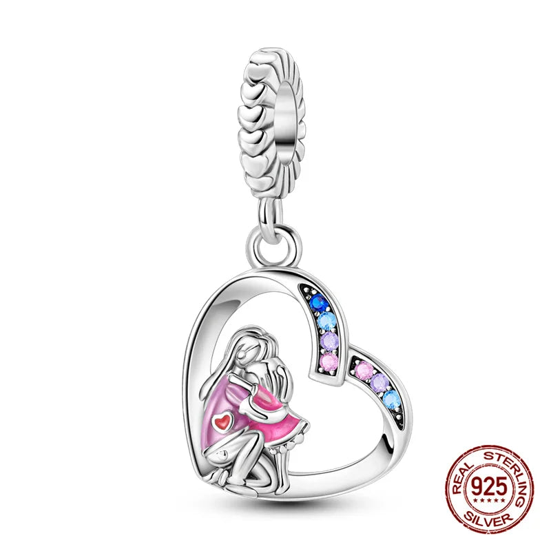 Original Charms 925 Silver All Things Beautiful Charm Trio Charm Fit 3mm Original Bracelet For Women Diy Jewelry Gift New in Hot
