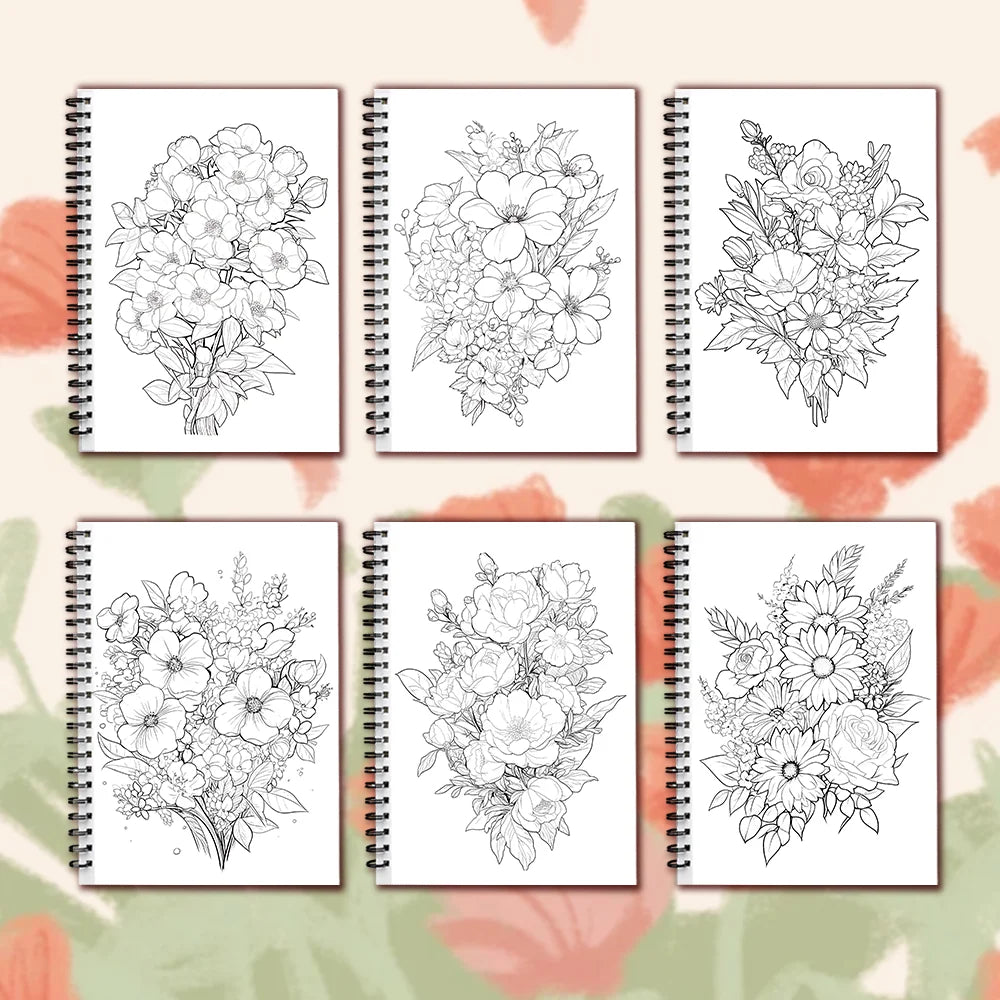 Women's Spiral Colouring Book - 30 Sheets 11.3x 8.3 inch, Stress Relief Colouring Book, Birthday Gift, Holiday Party Gift