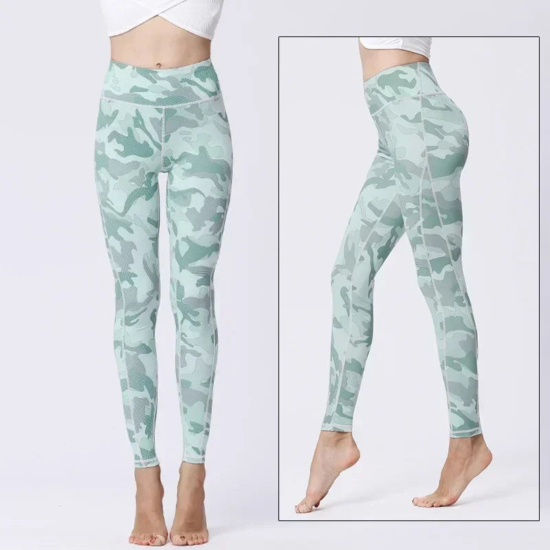 Cloud Hide Women Home Yoga Pants Fitness Gym Exercise Sports Leggings High Waist Sexy Long Print Tights Workout Running Trouser