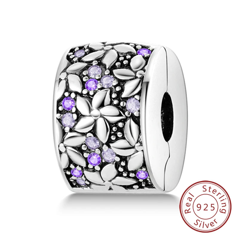 New 925 Sterling Silver Charms Pendant Sunflowers Heart Beads Fit Original Bracelets Charm DIY Jewelry Gifts Making