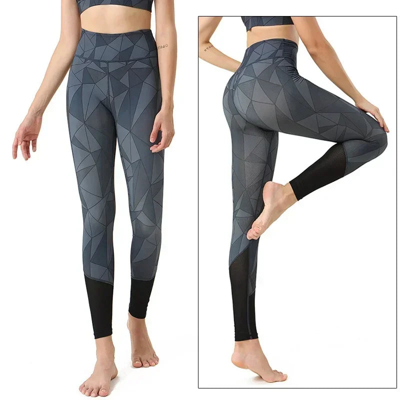 Cloud Hide Women Home Yoga Pants Fitness Gym Exercise Sports Leggings High Waist Sexy Long Print Tights Workout Running Trouser