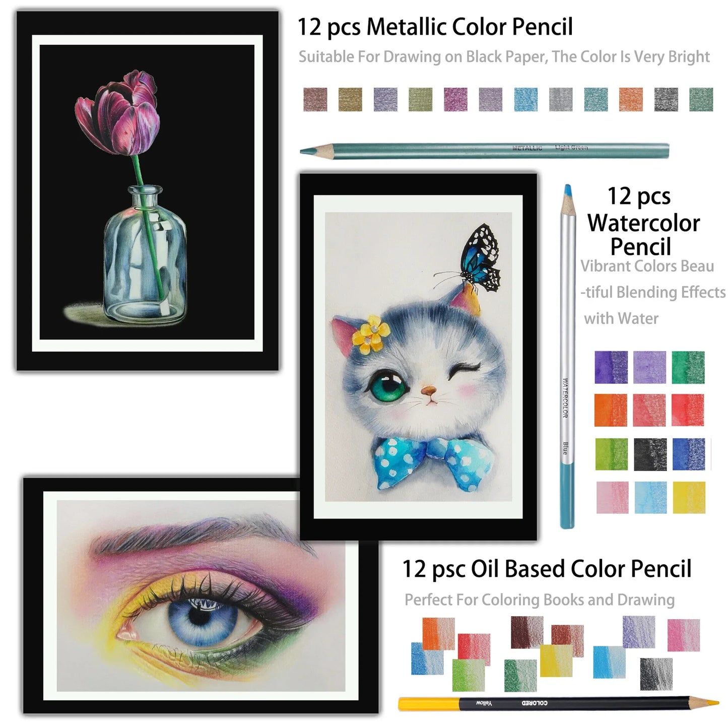Art Painting Set 83pcs Art Sketching Set Color Lead Pencil High Quality Set Art Professional School Drawing Supplies