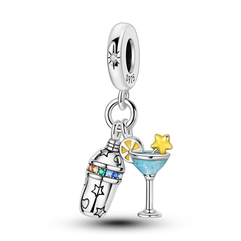 Charms Silver 925 Original Daily Necessities Pendant Charm Beads Fits Bracelet Necklace For Women Luxury DIY Jewelry Fine Gifts