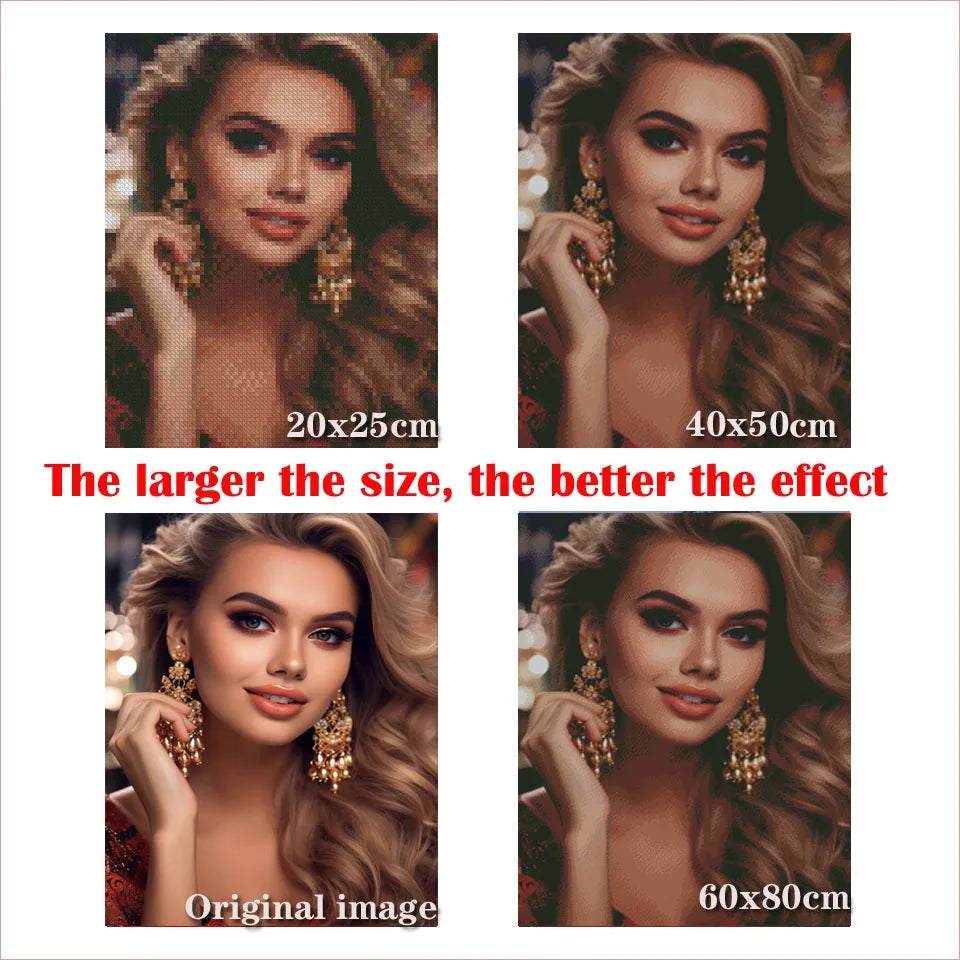 2026 Diamond Painting New DIY Art Abstract Golden Woman Diamond Embroidery Rhinestone Stitch Mosaic Home Decoration