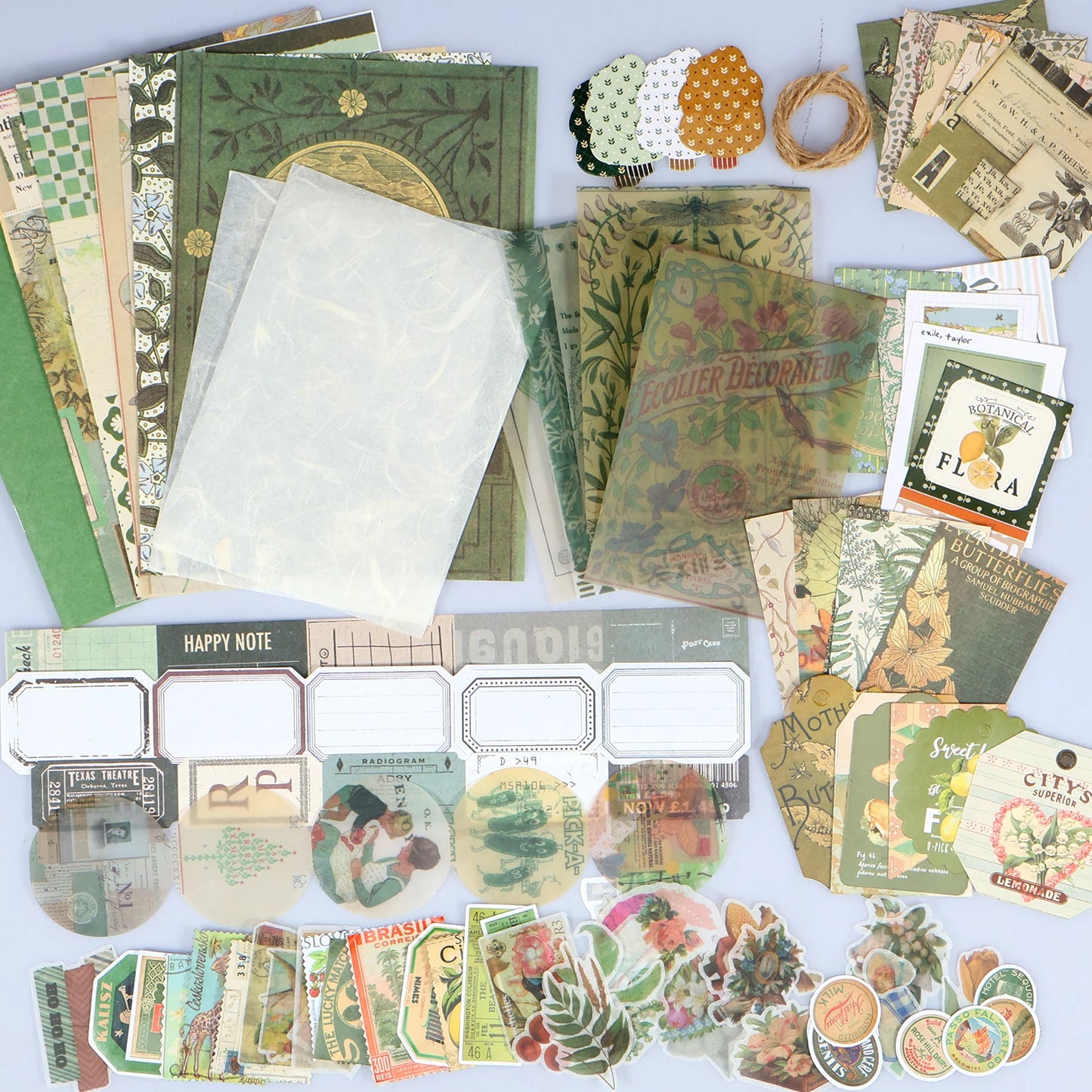 86Pcs Vintage Scrapbook Kit DIY Journaling Supplies Set with Scrapbook Stickers Cards Bookmarks Aesthetic Journaling Arts Craft