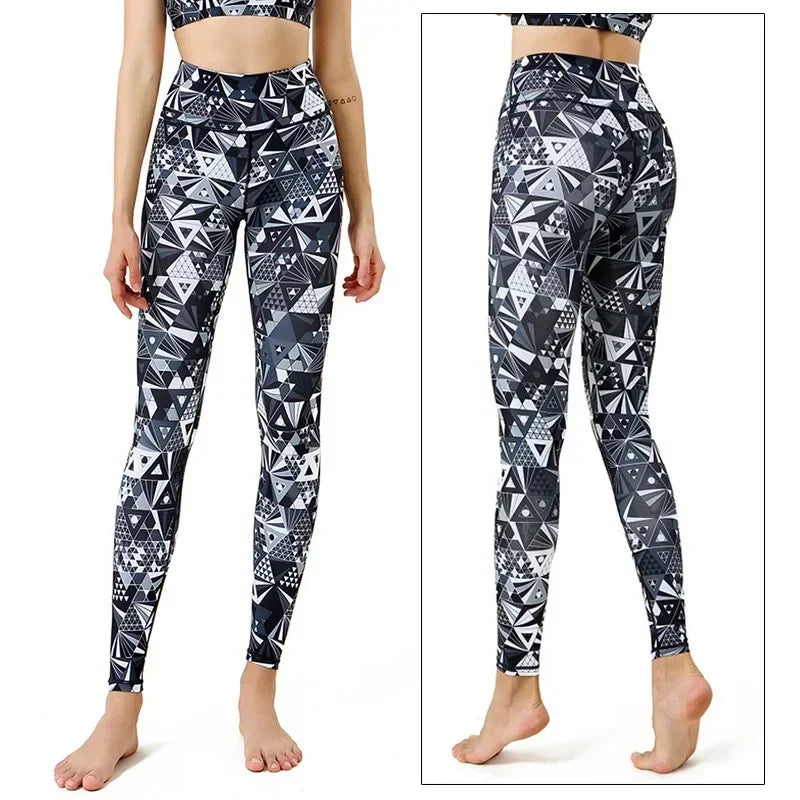 Cloud Hide Women Home Yoga Pants Fitness Gym Exercise Sports Leggings High Waist Sexy Long Print Tights Workout Running Trouser