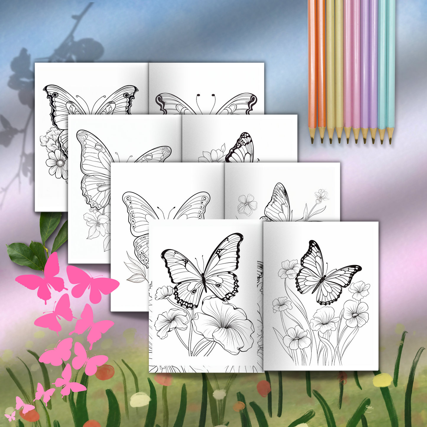 Coloring Book: Butterfly (Digital Product)
