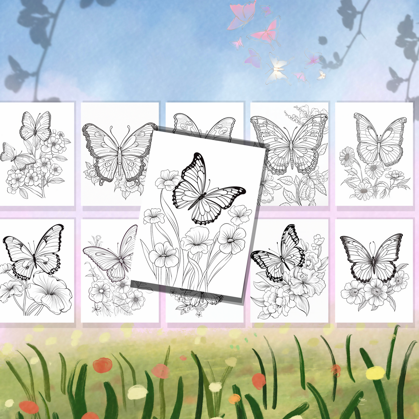 Coloring Book: Butterfly (Digital Product)