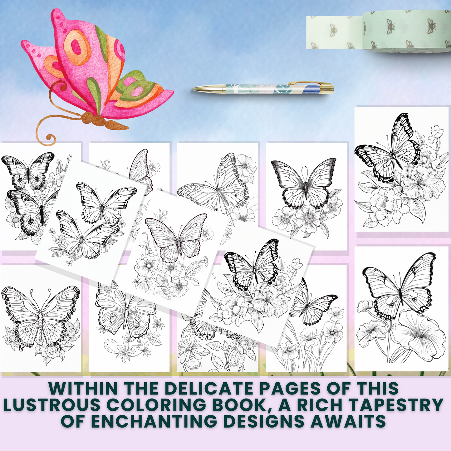Coloring Book: Butterfly (Digital Product)