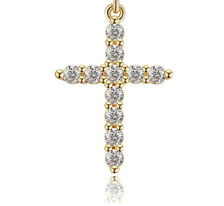 Cross & Crown Rotatable Necklace
