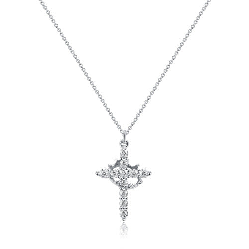 Cross & Crown Rotatable Necklace
