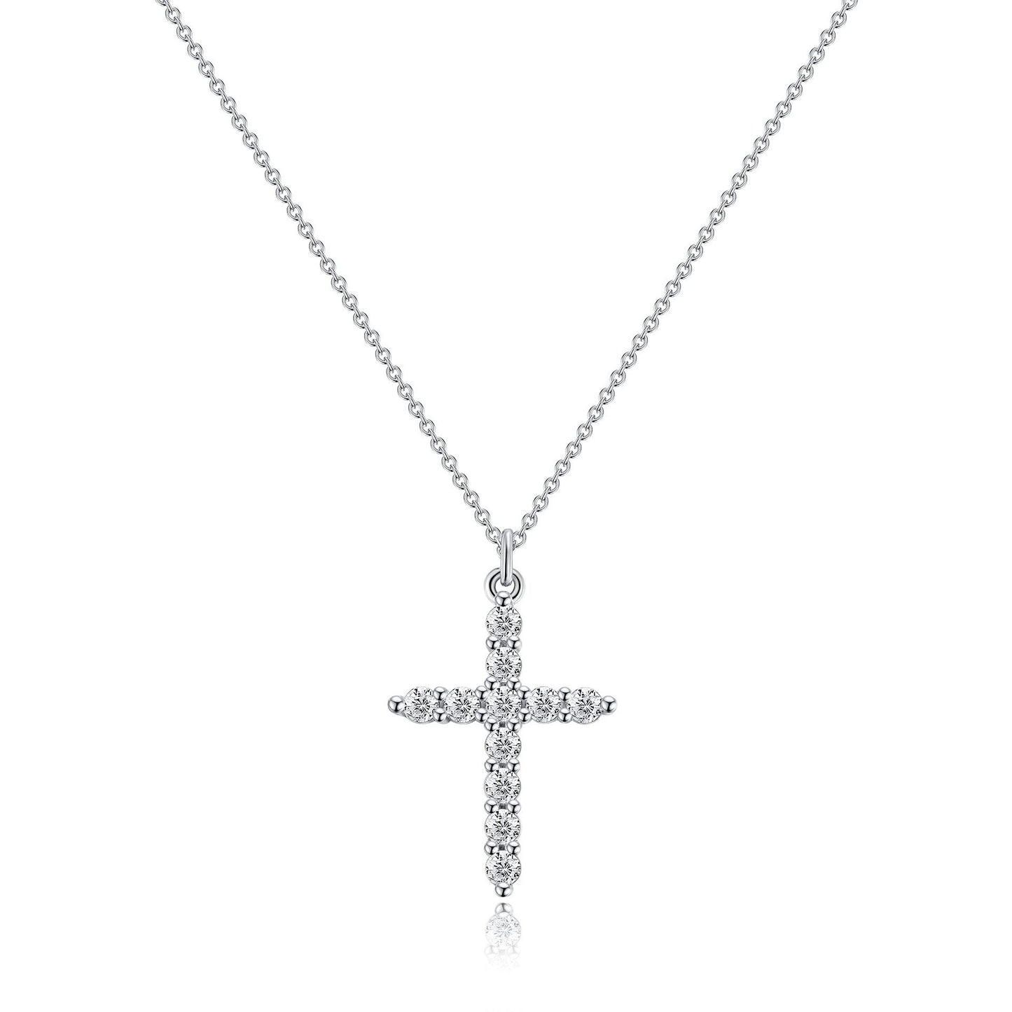 Cross & Crown Rotatable Necklace